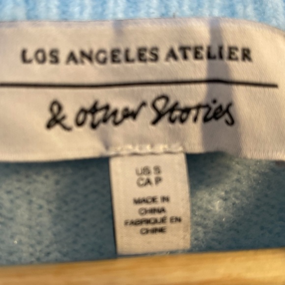 & OTHER STORIES Sky Blue Crew Neck Sweater - Size Small - Picture 5 of 12
